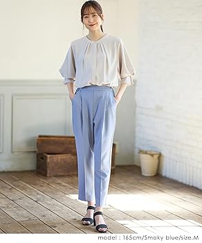 Amazon | [ハニーズ] ボトムス パンツ テーパード レディース 白